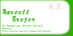 marcell brejer business card